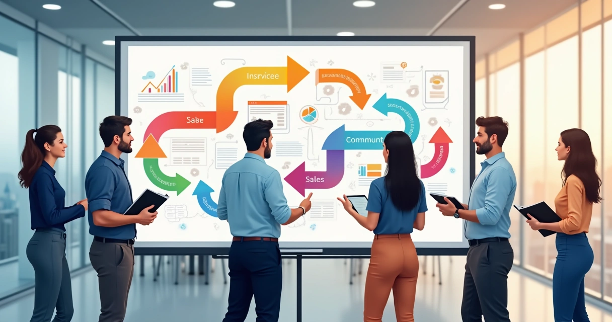 desenho-processos-vendas-empresa-247 Consultoria vs. Software: O Que Impulsiona Mais as Vendas B2B?