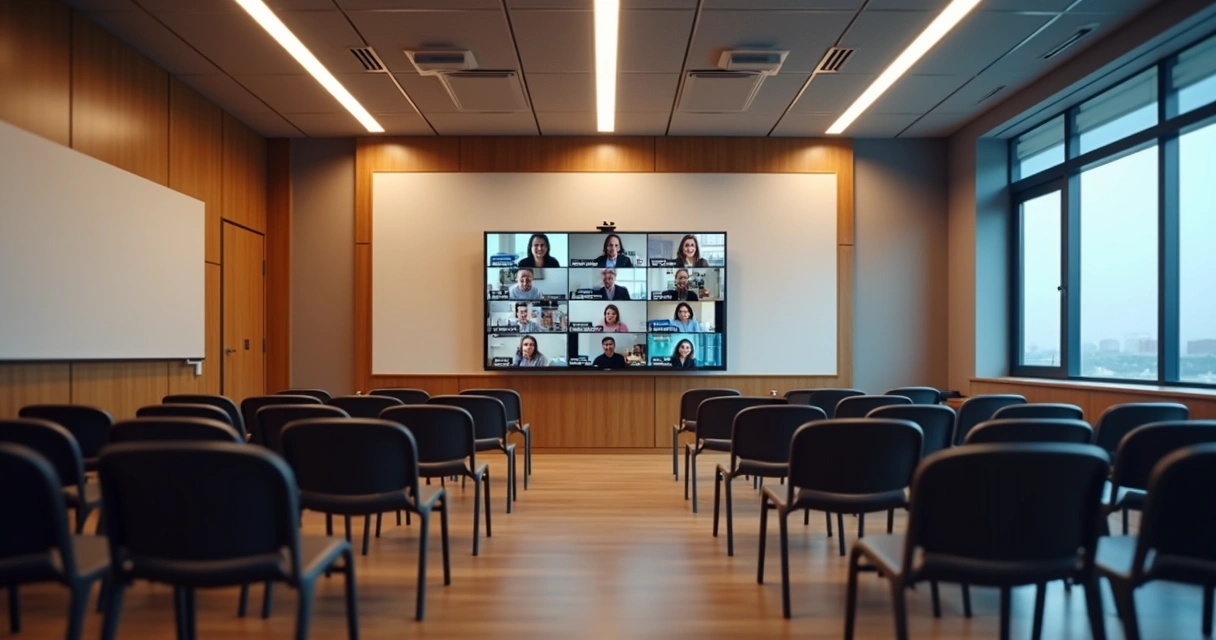 sala-treinamento-vazio-e-cheia-630 7 Diferenças Entre Treinamento Presencial e Online em Vendas B2B
